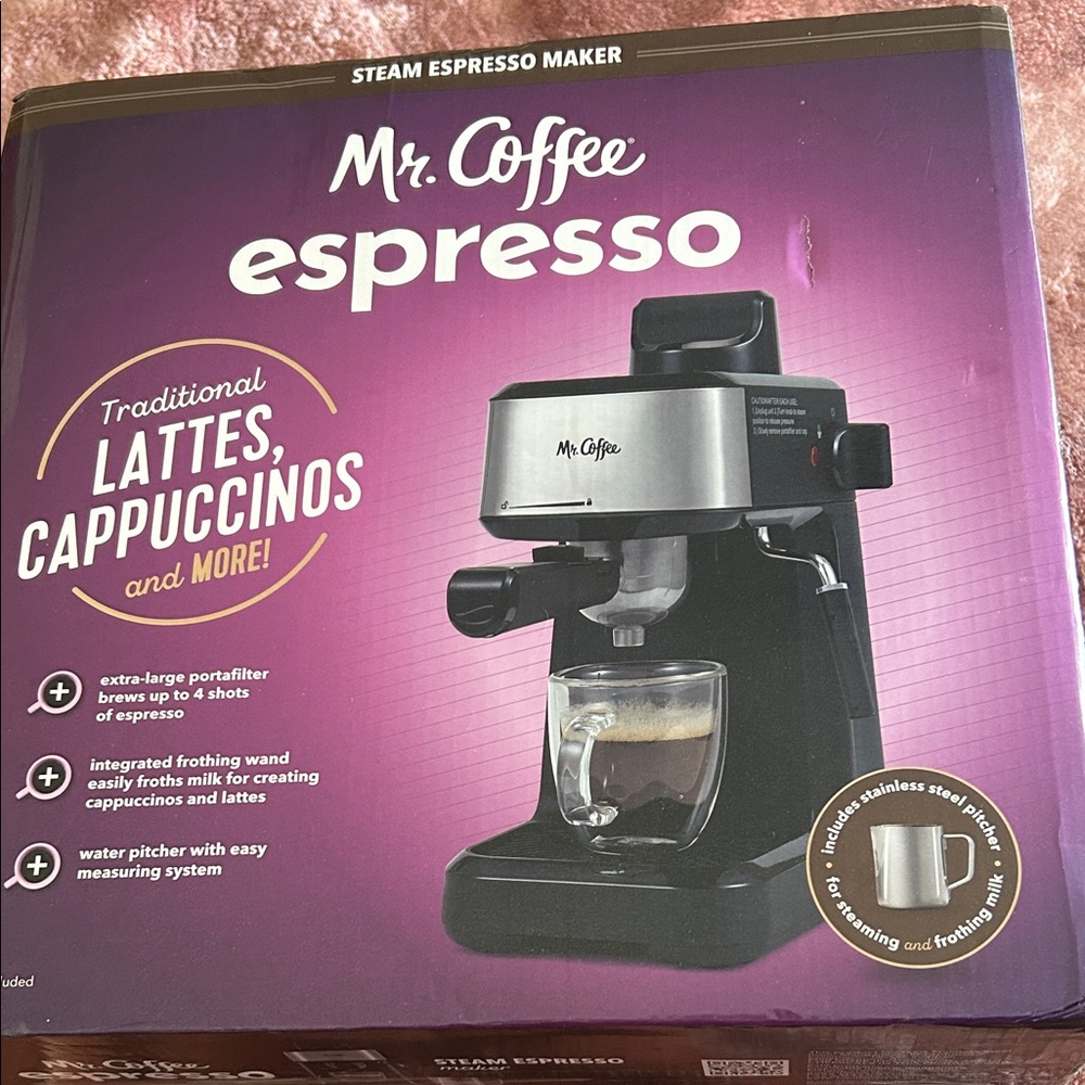 Mr. Coffee Black Espresso Maker